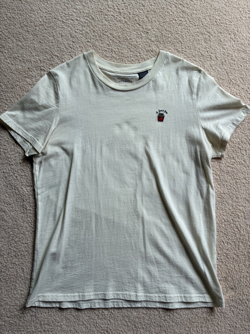 French Connection Short-Sleeve Crewneck Le French Fries T-Shirt